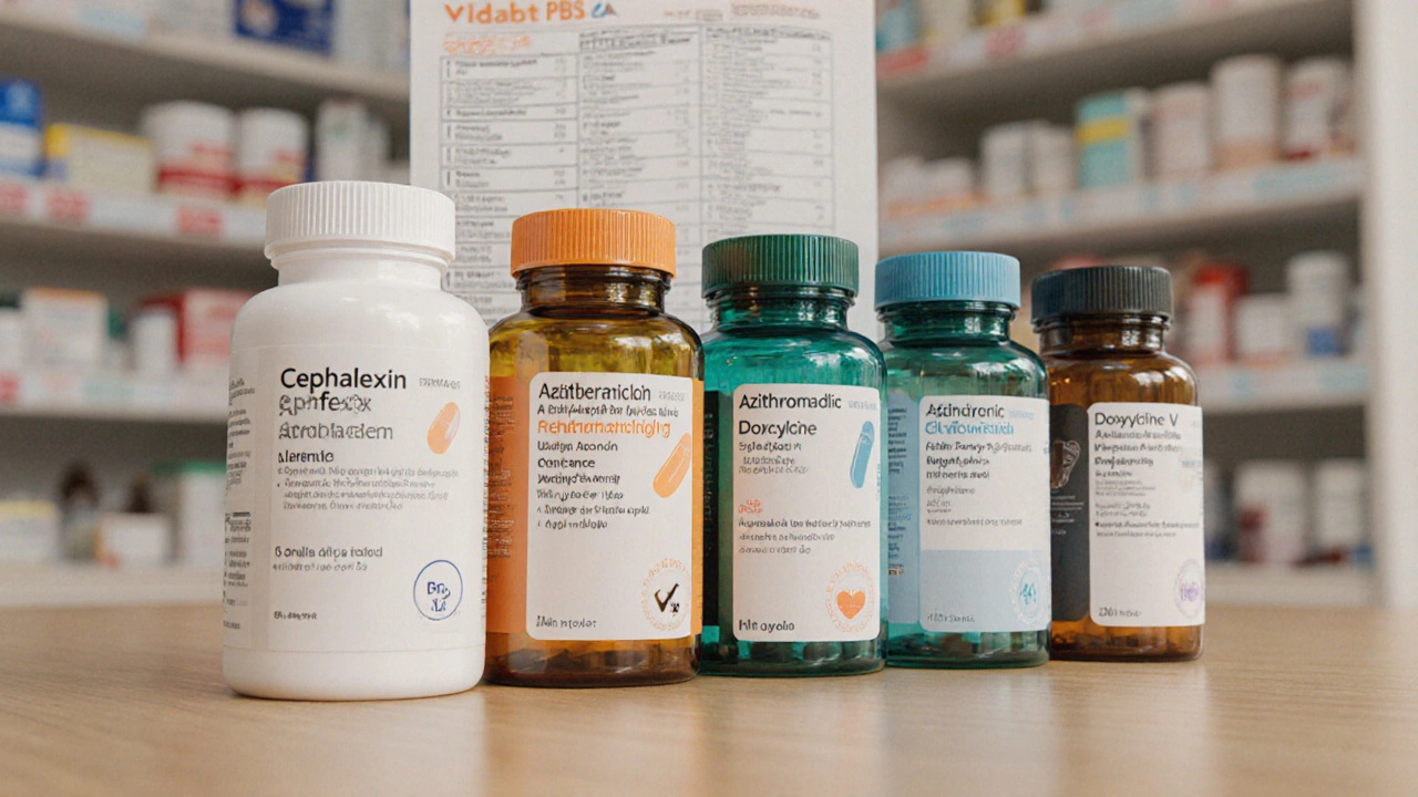 Cephalexin (Phexin) vs. Common Antibiotic Alternatives - Detailed Comparison